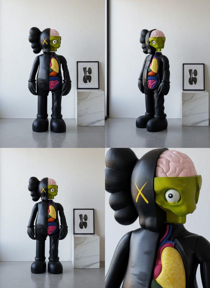 Açık Anatomi Pop Art Heykeli