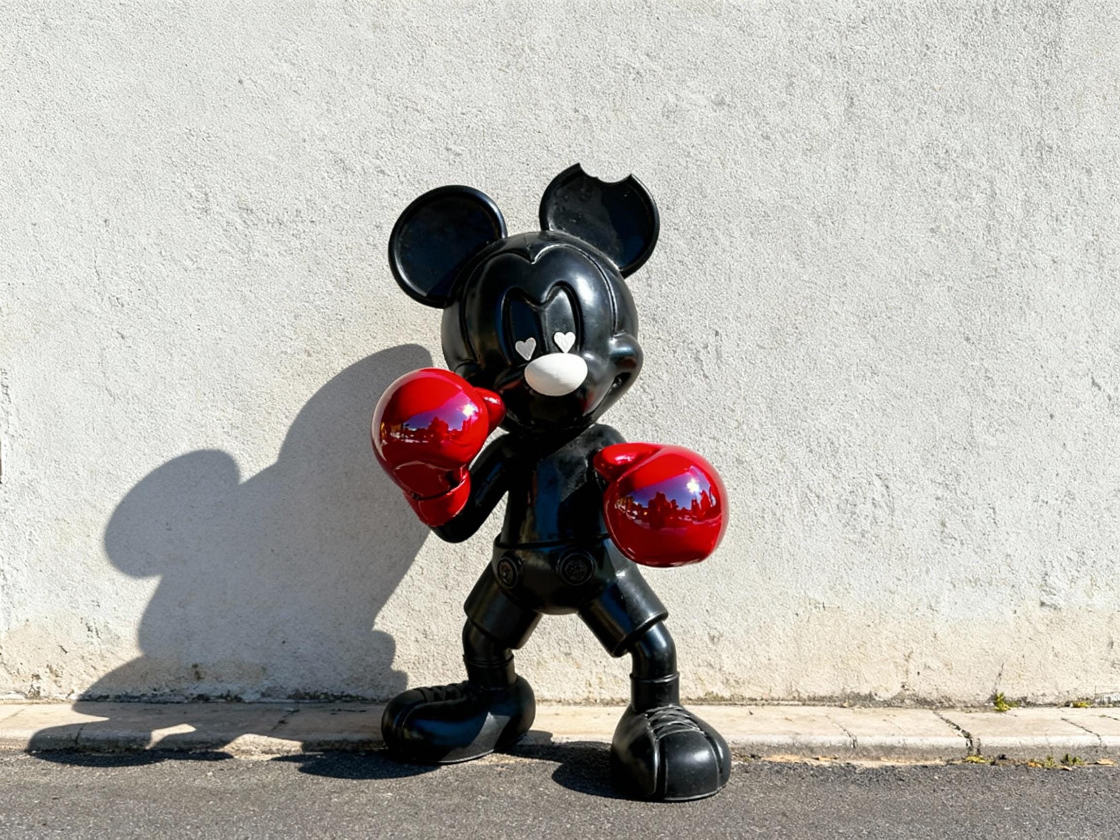 Boksör Mickey Pop Art Heykel 90 cm