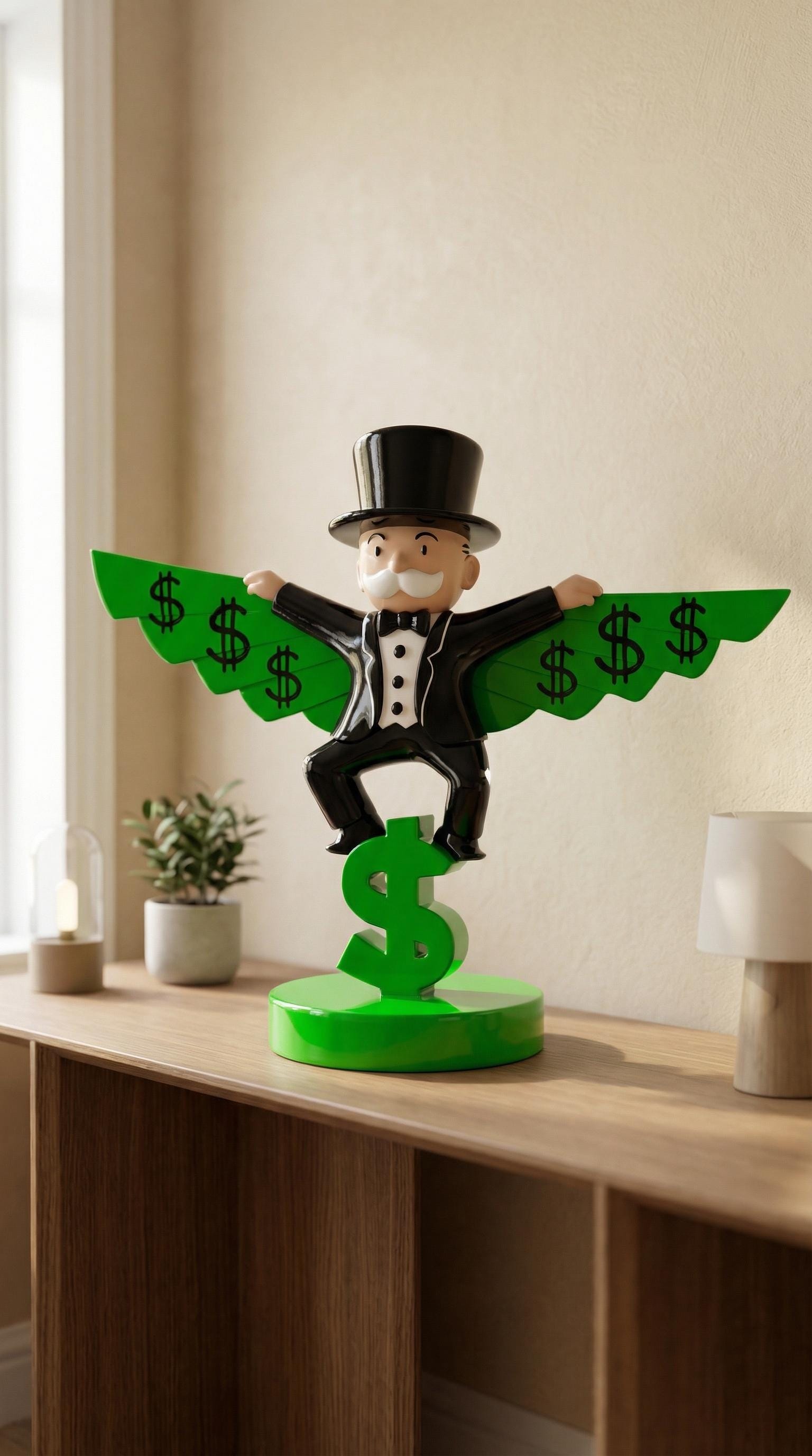 Monopoly Para Kanatlı Figür 25 cm