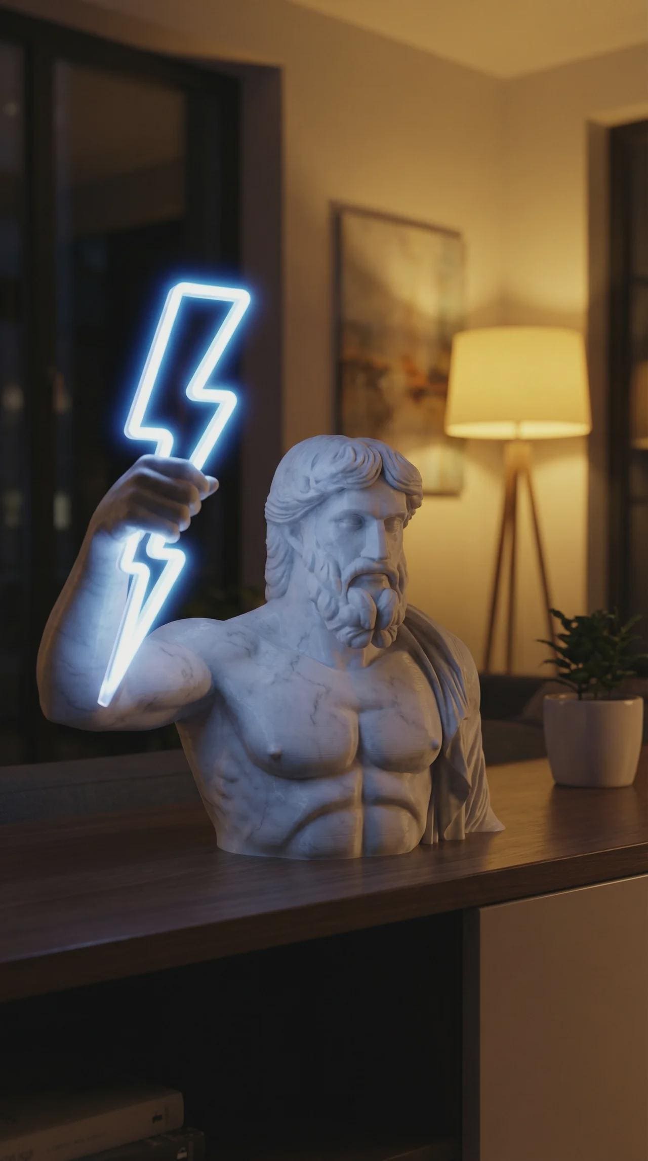 Zeus LED Şimşek Lambası 60 cm