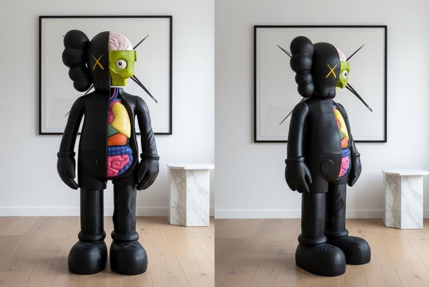 Açık Anatomi Pop Art Heykeli