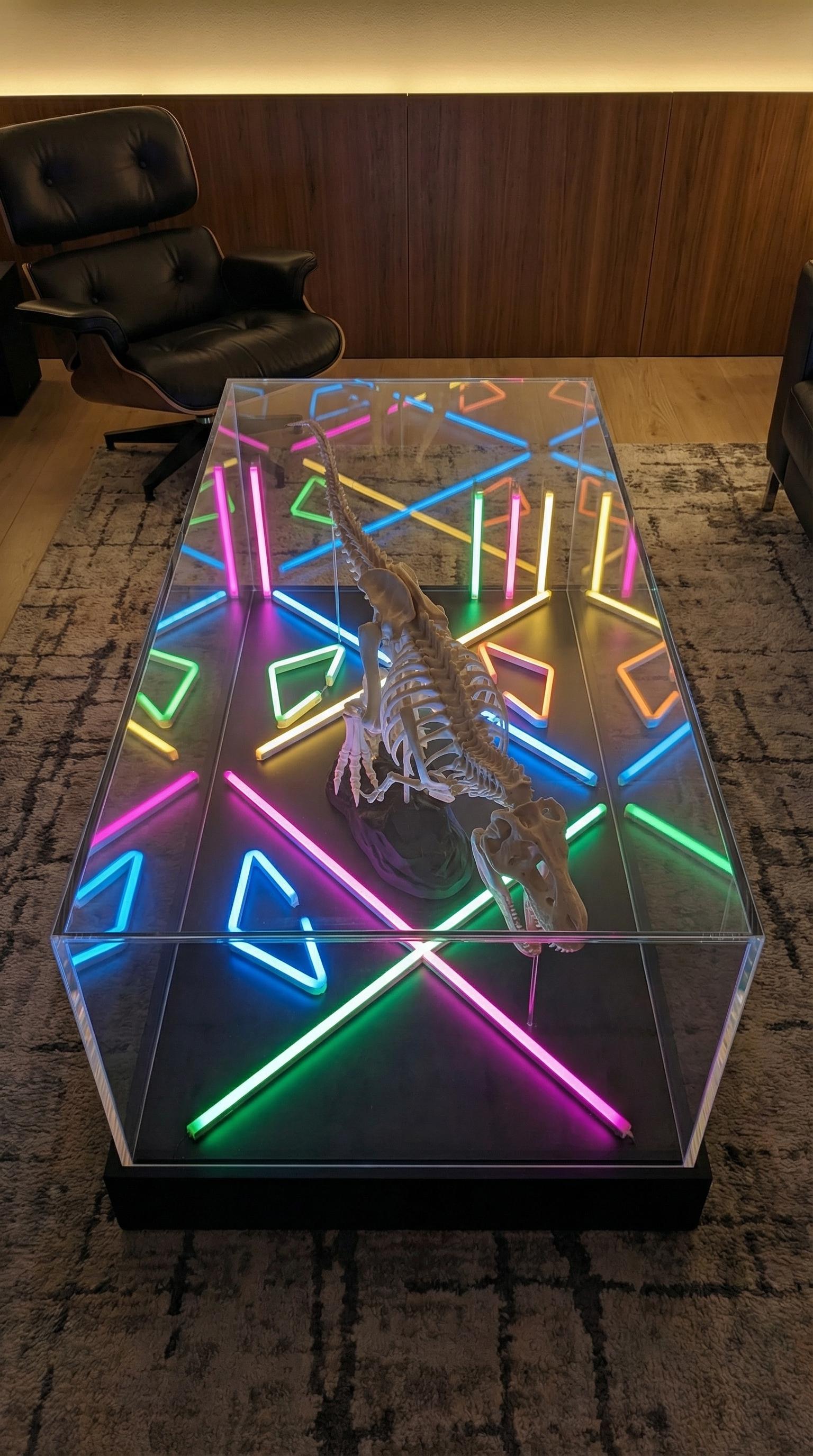 Dinozor İskelet LED Orta Sehpa