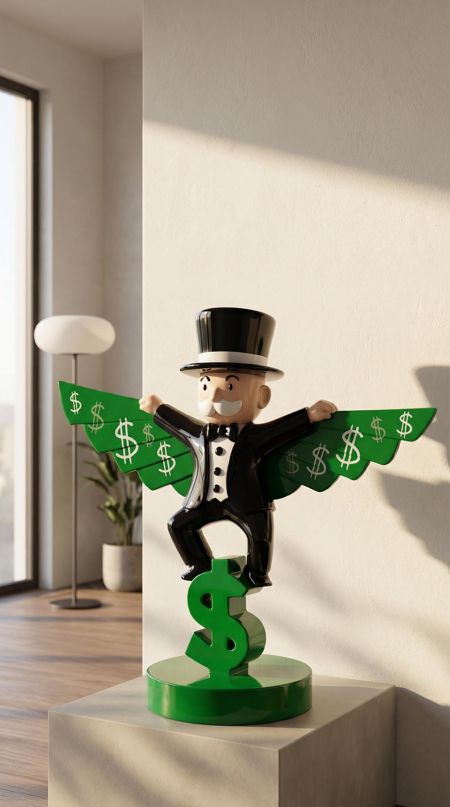 Monopoly Para Kanatlı Figür 25 cm