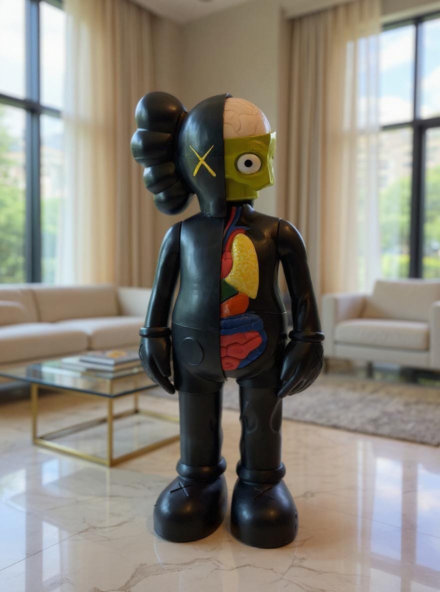 Açık Anatomi Pop Art Heykeli