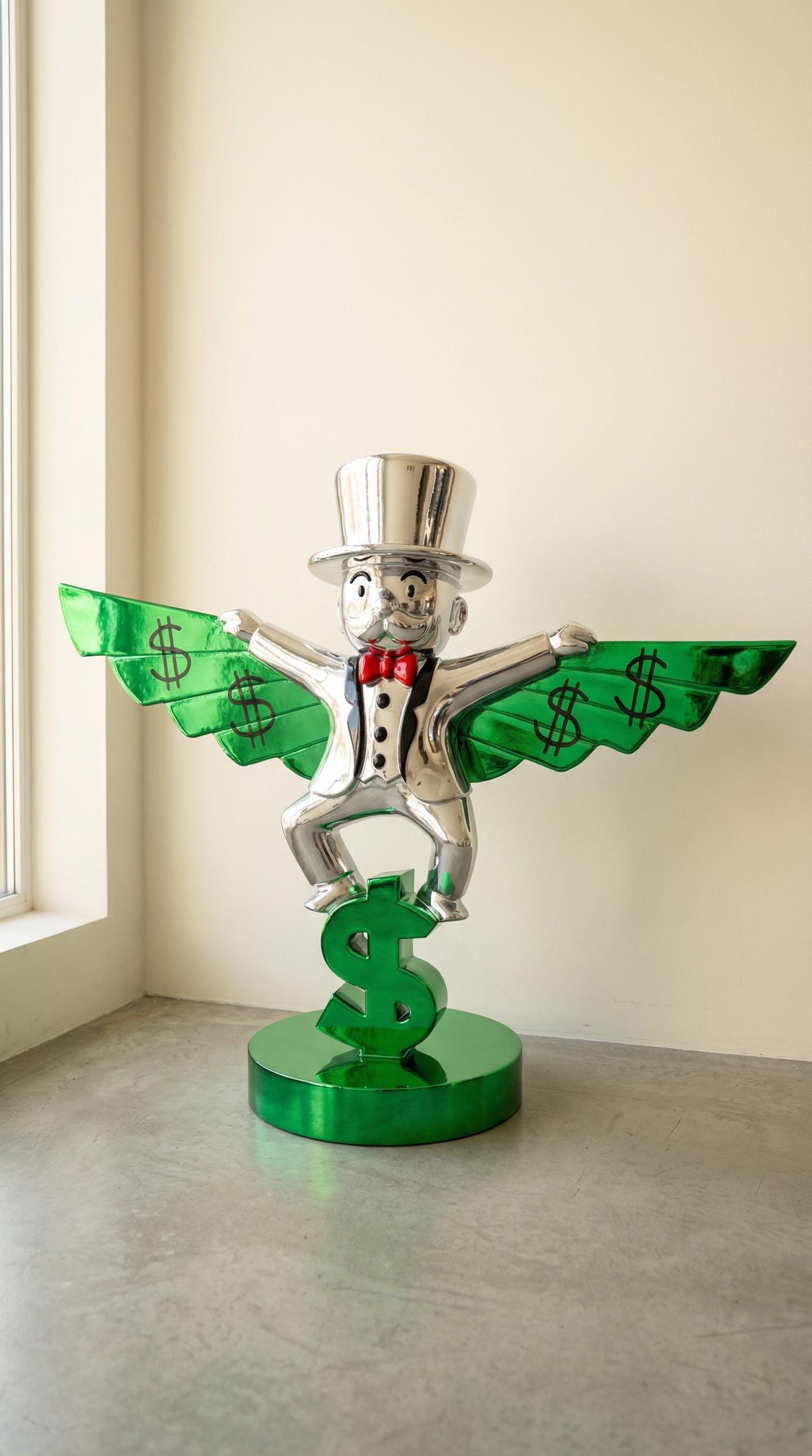 Monopoly Para Kanatları Krom 90 cm
