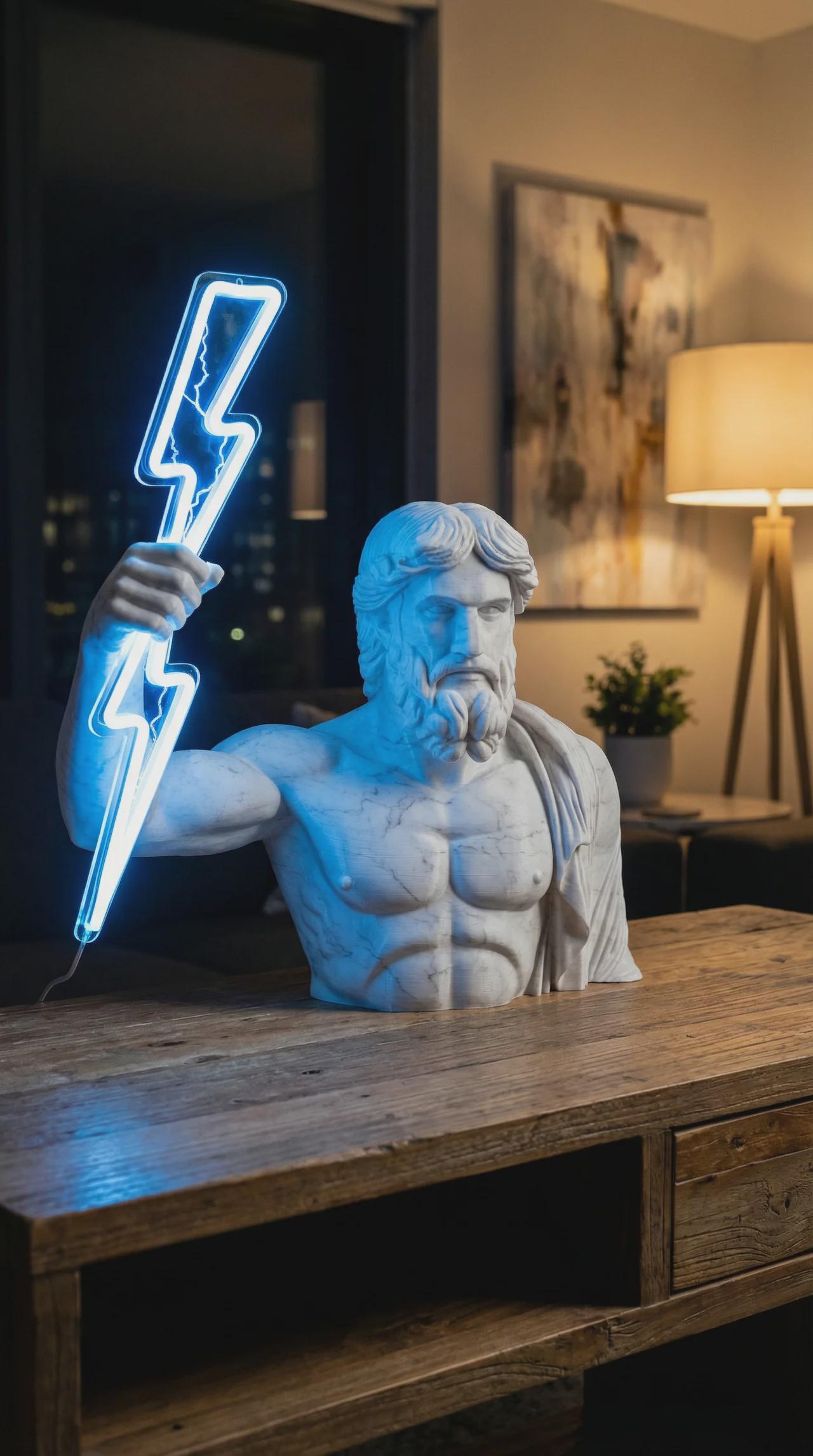 Zeus LED Şimşek Lambası 60 cm