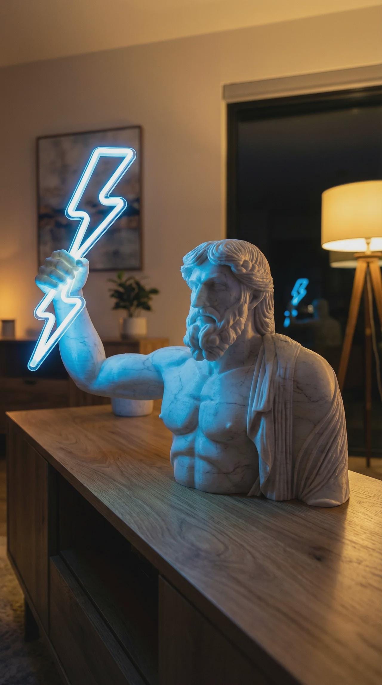 Zeus LED Şimşek Lambası 60 cm
