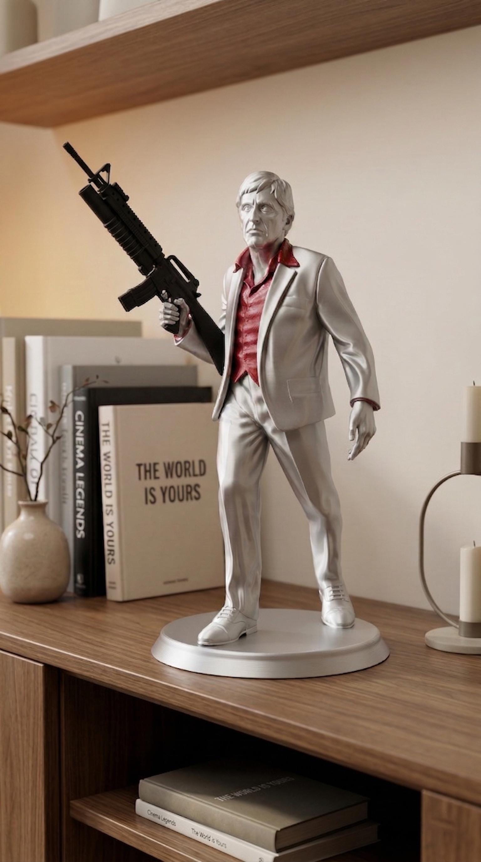 Tony Montana Scarface Gümüş Figür