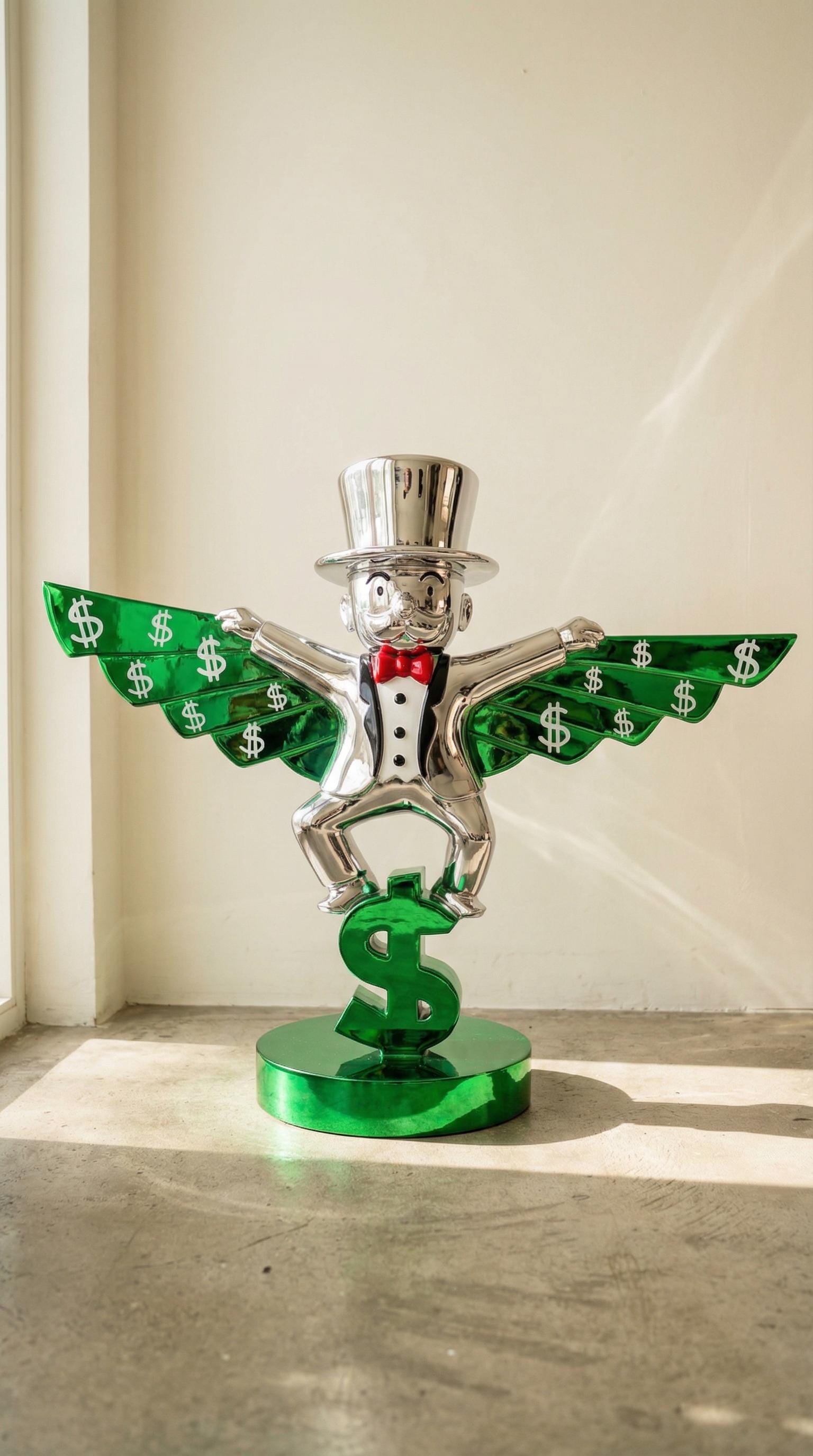 Monopoly Para Kanatları Krom 90 cm