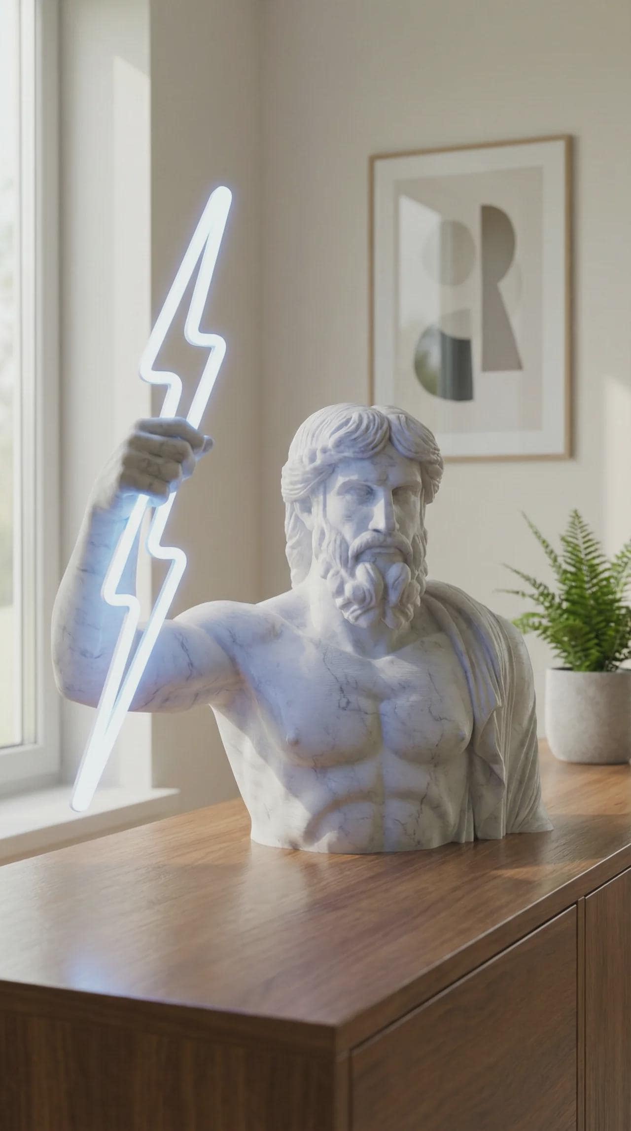 Zeus LED Şimşek Lambası 60 cm
