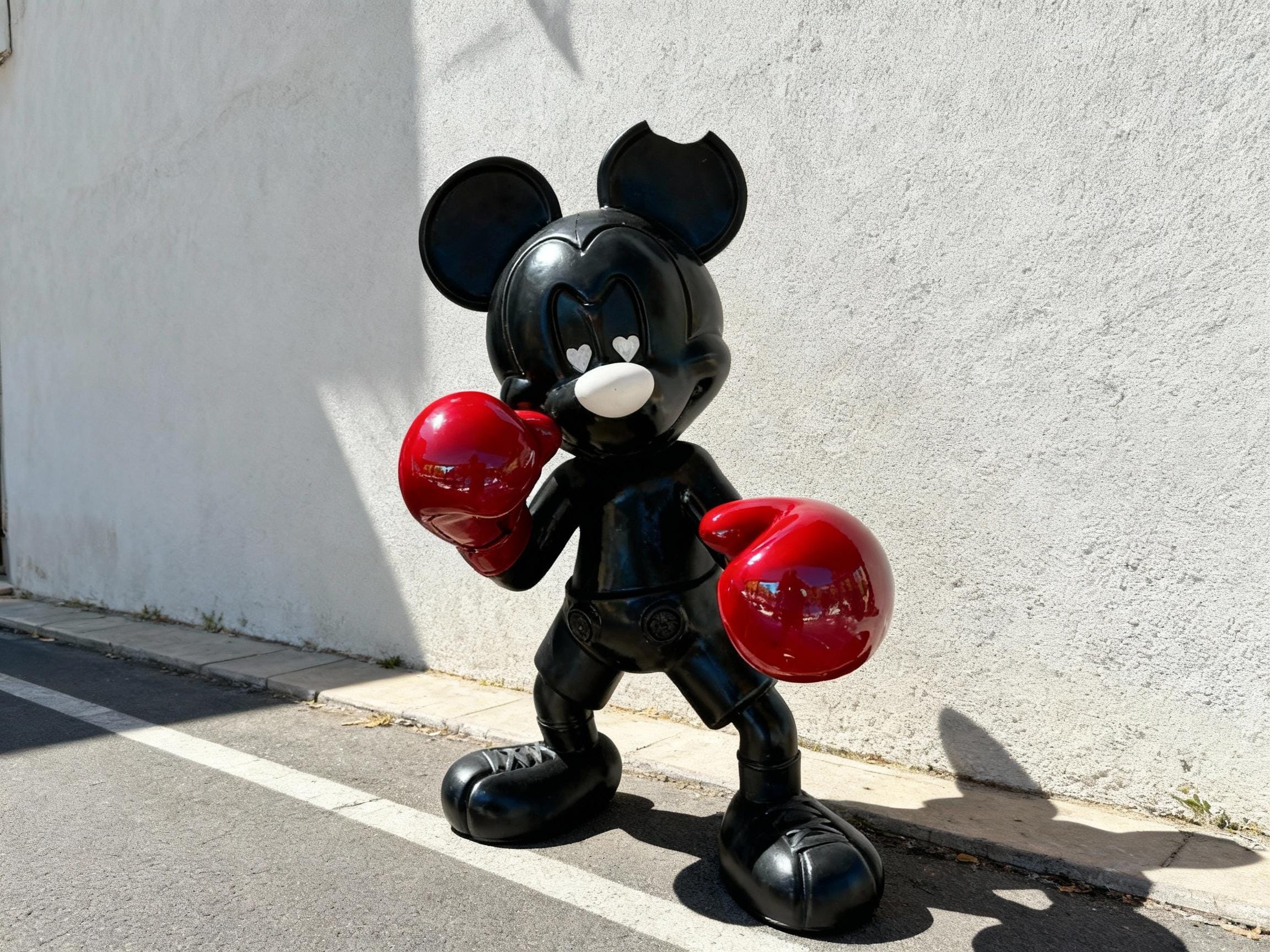 Boksör Mickey Pop Art Heykel 90 cm