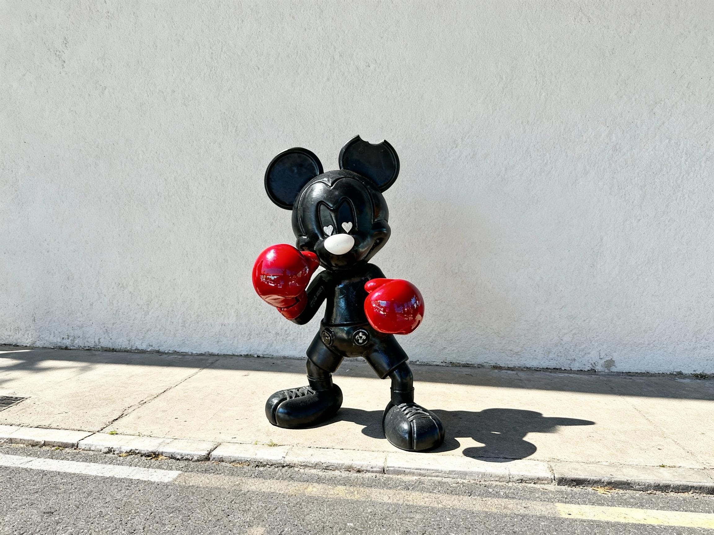 Boksör Mickey Pop Art Heykel 90 cm