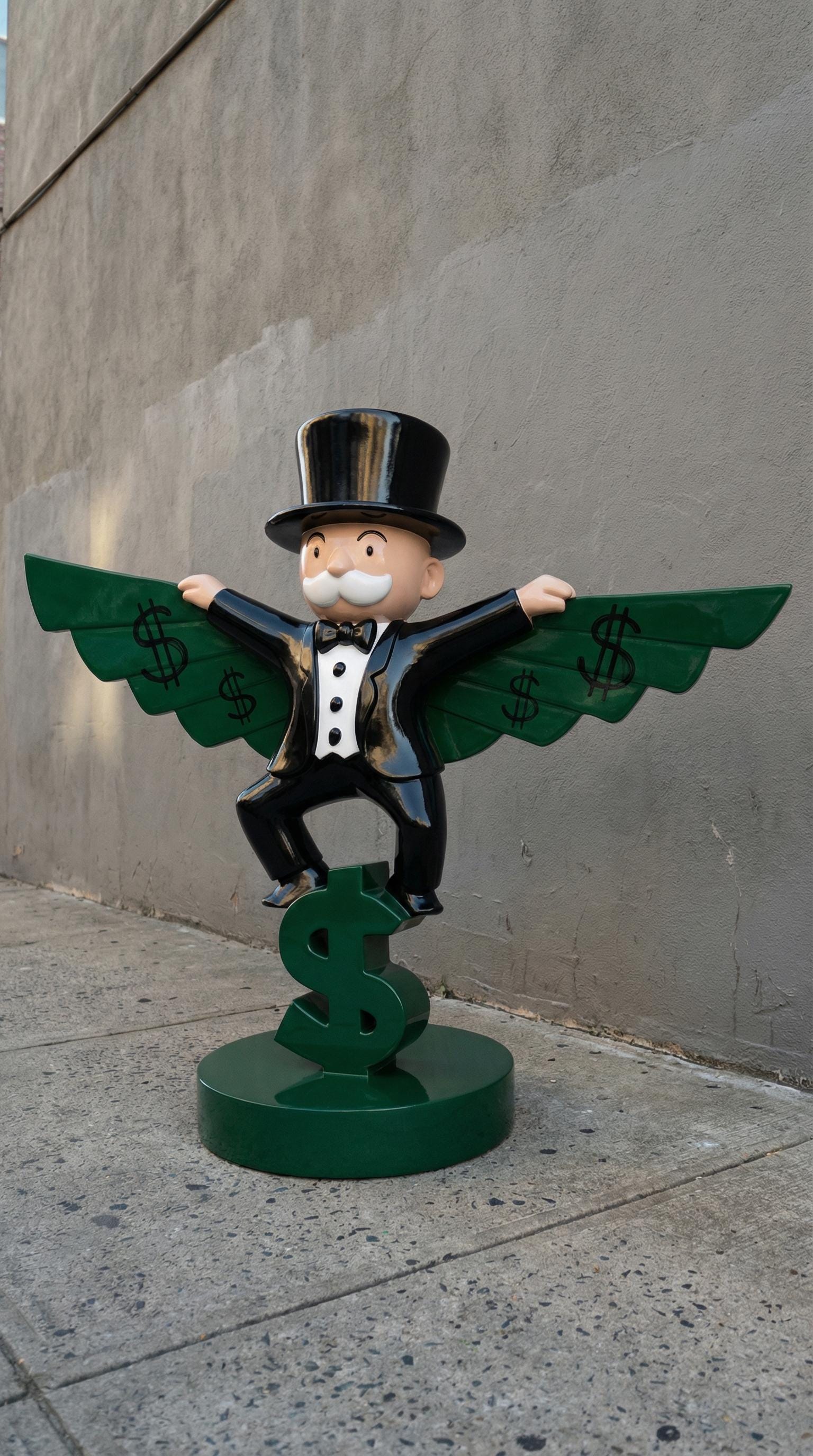 Monopoly Para Kanatları Duvar Dekoru 90 cm