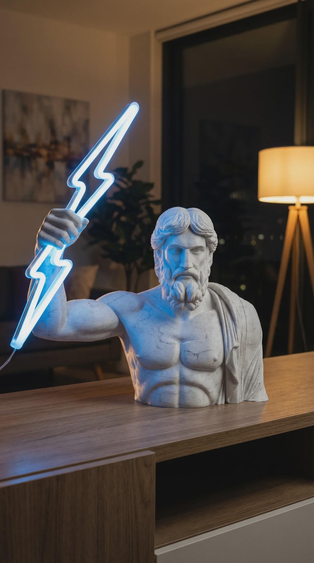 Zeus LED Şimşek Lambası 60 cm