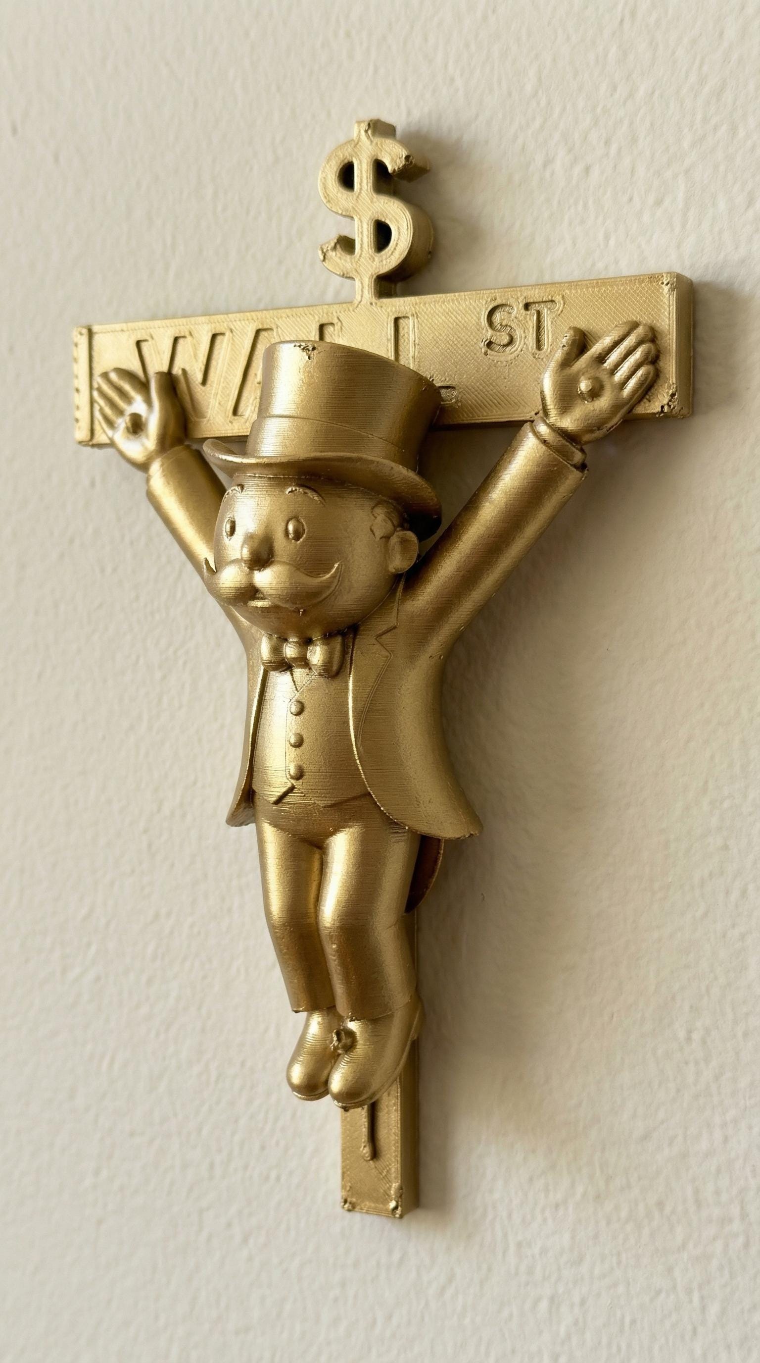 Altın Monopoly Duvar Haçı
