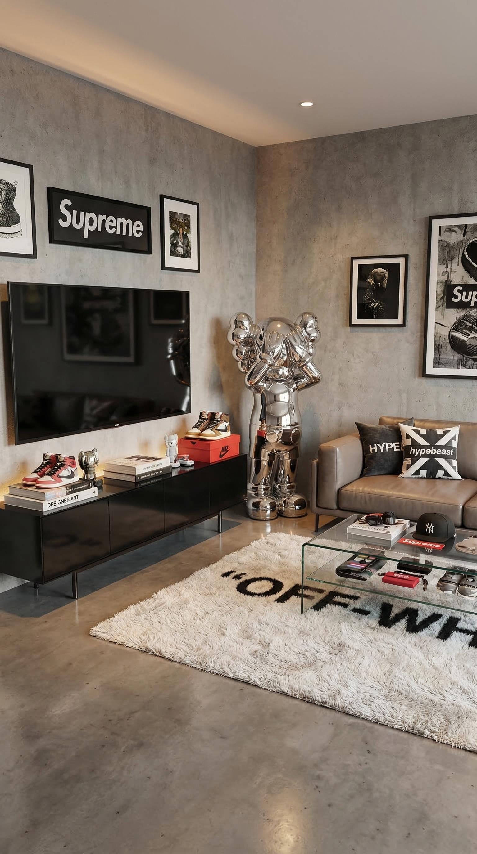 Krom KAWS Tarzı Göz Maskesi