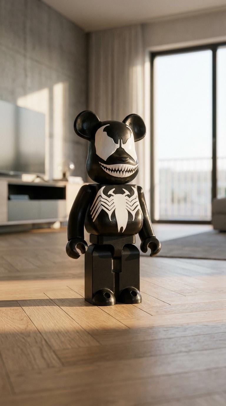 Bearbrick Venom Figür 70 cm