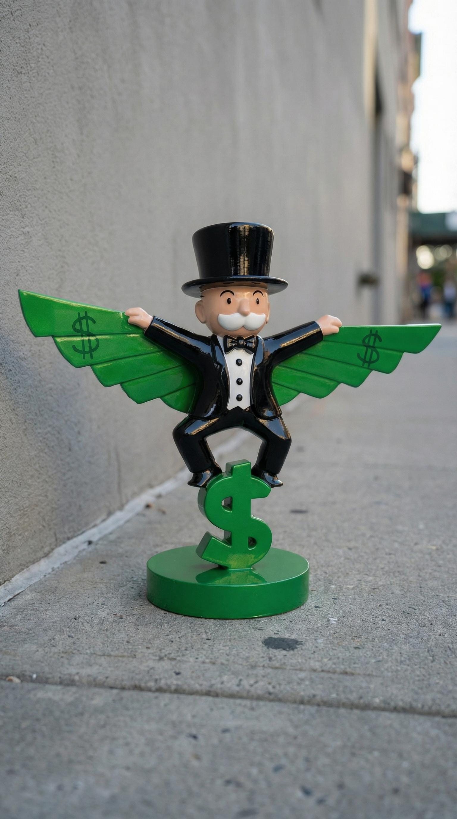Monopoly Para Kanatlı Figür 25 cm